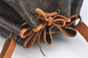 Authentic Louis Vuitton Monogram Noe Shoulder Drawstring Bag M42224 LV K7660