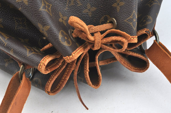 Authentic Louis Vuitton Monogram Noe Shoulder Drawstring Bag M42224 LV K7660