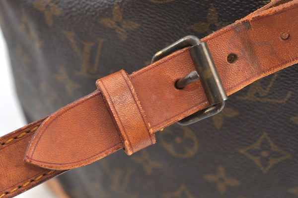 Authentic Louis Vuitton Monogram Noe Shoulder Drawstring Bag M42224 LV K7660