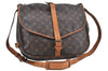 Authentic Louis Vuitton Monogram Saumur 35 Shoulder Cross Bag M42254 LV K7669