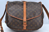 Authentic Louis Vuitton Monogram Saumur 35 Shoulder Cross Bag M42254 LV K7669