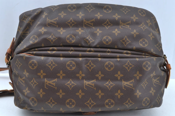 Authentic Louis Vuitton Monogram Saumur 35 Shoulder Cross Bag M42254 LV K7669