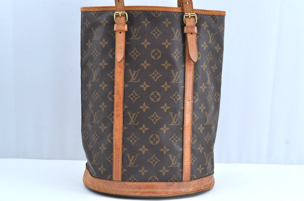 Authentic Louis Vuitton Monogram Bucket GM Shoulder Tote Bag M42236 LV K7672