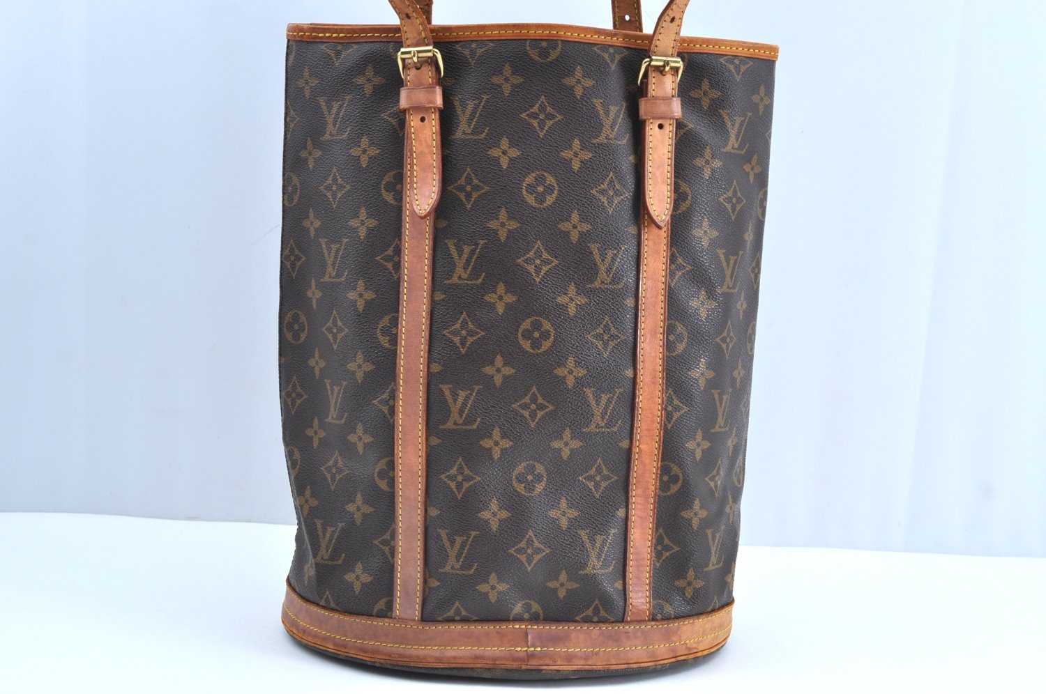 Authentic Louis Vuitton Monogram Bucket GM Shoulder Tote Bag M42236 LV K7672