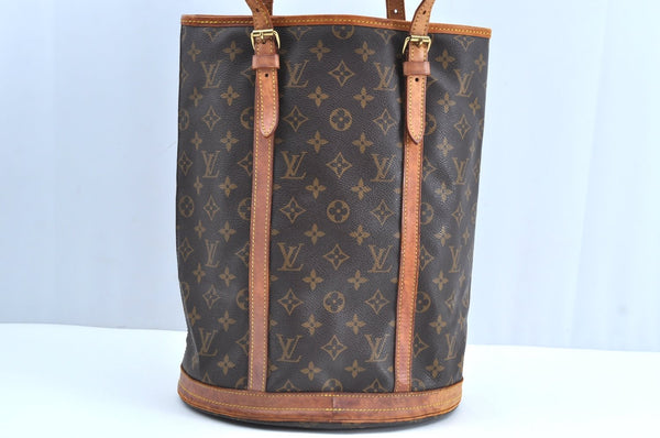 Authentic Louis Vuitton Monogram Bucket GM Shoulder Tote Bag M42236 LV K7672