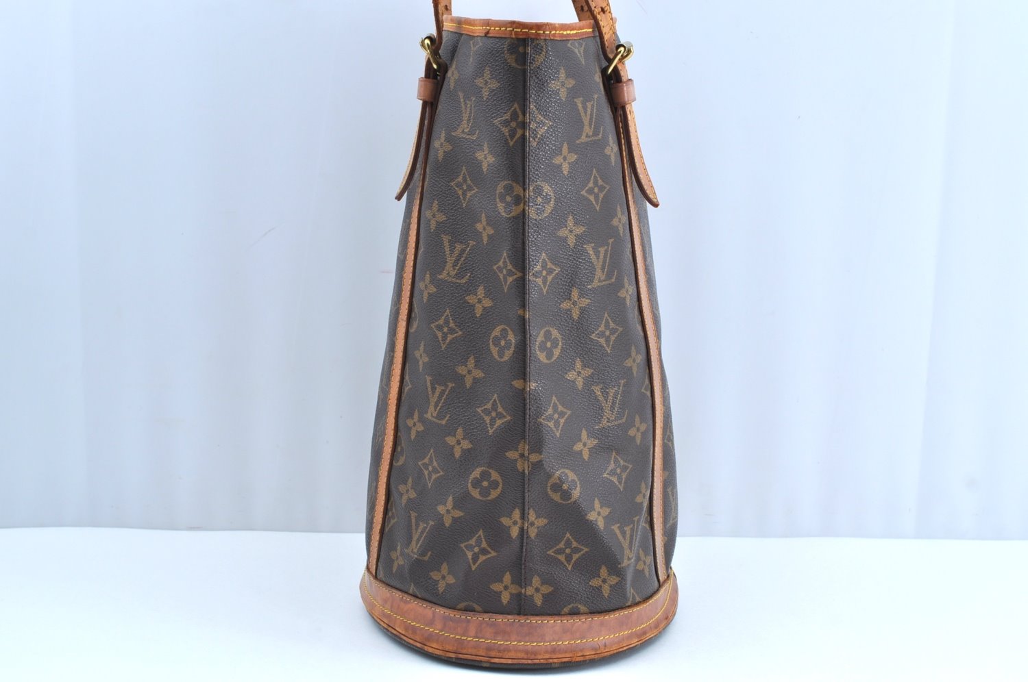 Authentic Louis Vuitton Monogram Bucket GM Shoulder Tote Bag M42236 LV K7672
