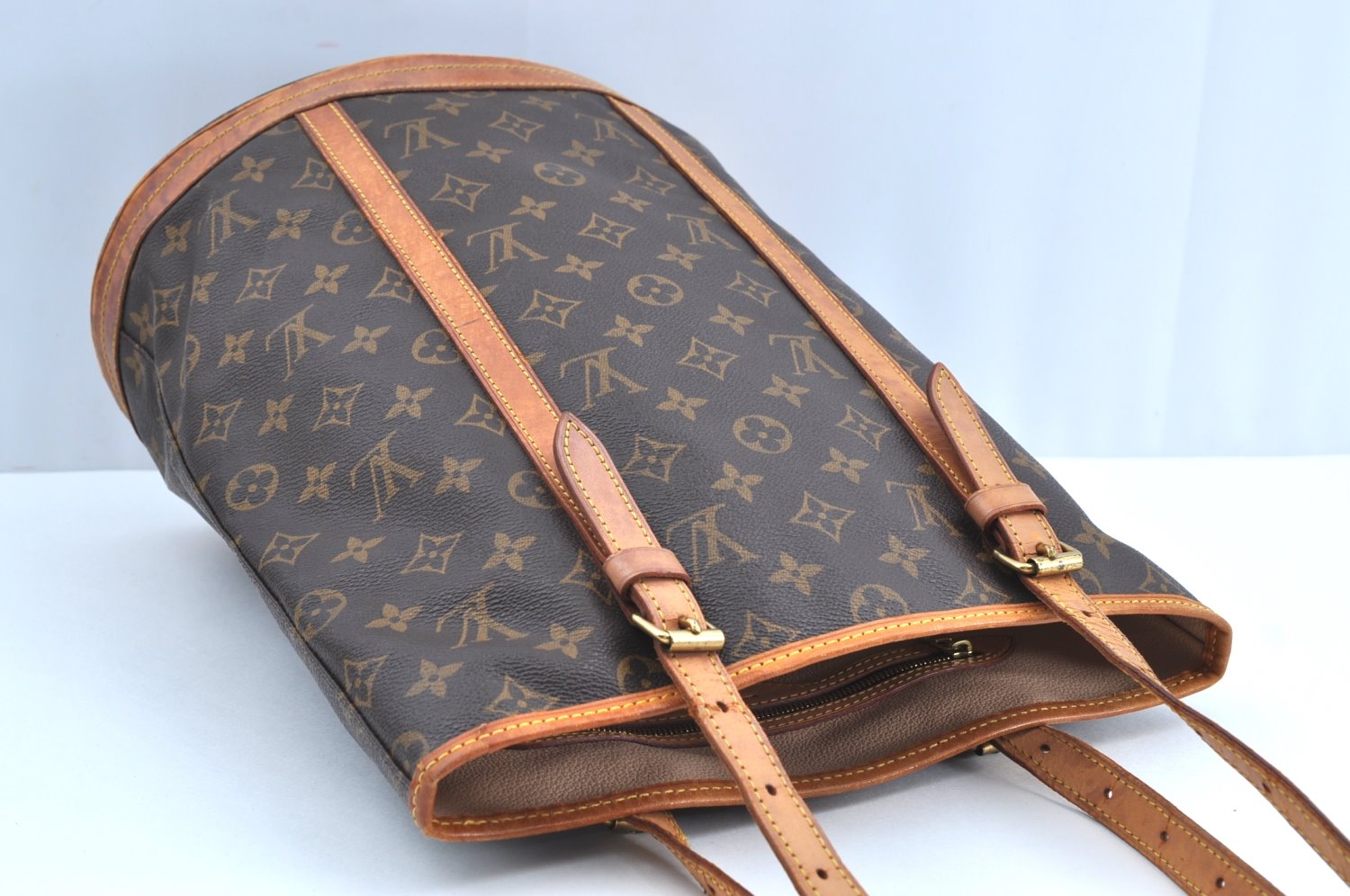 Authentic Louis Vuitton Monogram Bucket GM Shoulder Tote Bag M42236 LV K7672