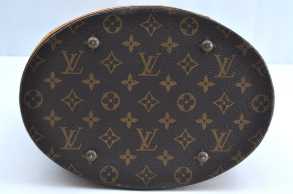 Authentic Louis Vuitton Monogram Bucket GM Shoulder Tote Bag M42236 LV K7672