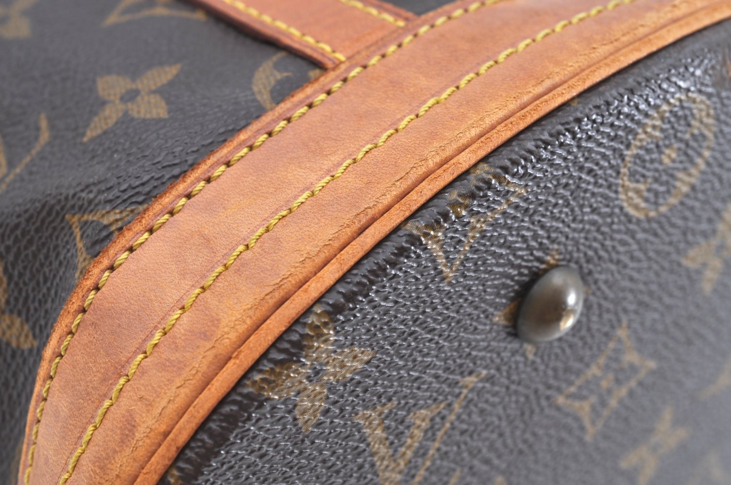 Authentic Louis Vuitton Monogram Bucket GM Shoulder Tote Bag M42236 LV K7672