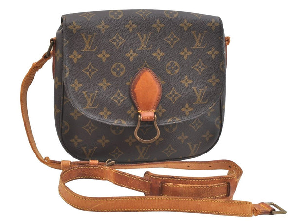 Auth Louis Vuitton Monogram Saint Cloud GM M51242 Shoulder Cross Bag Junk K7674