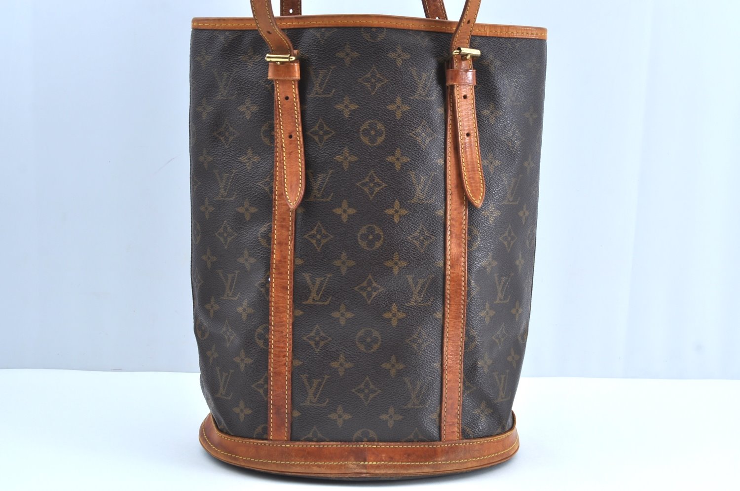 Authentic Louis Vuitton Monogram Bucket GM Shoulder Tote Bag M42236 LV K7675