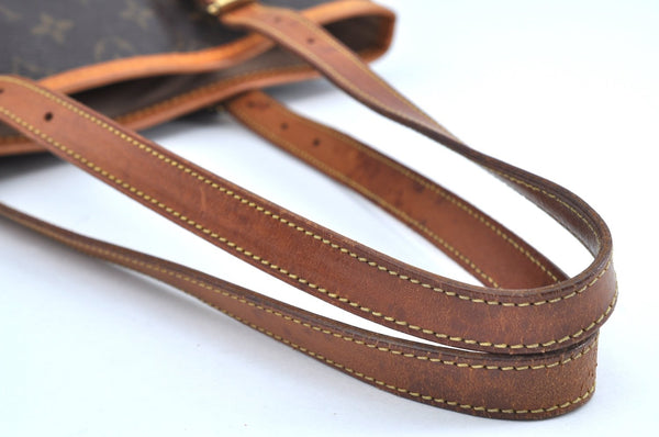 Authentic Louis Vuitton Monogram Bucket GM Shoulder Tote Bag M42236 LV K7675