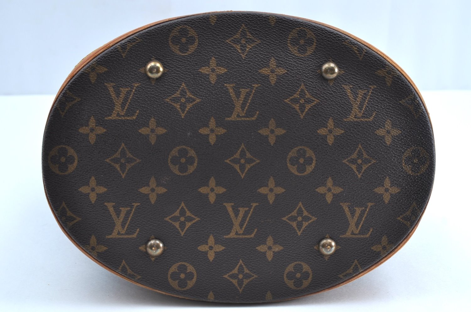 Authentic Louis Vuitton Monogram Bucket GM Shoulder Tote Bag M42236 LV K7675