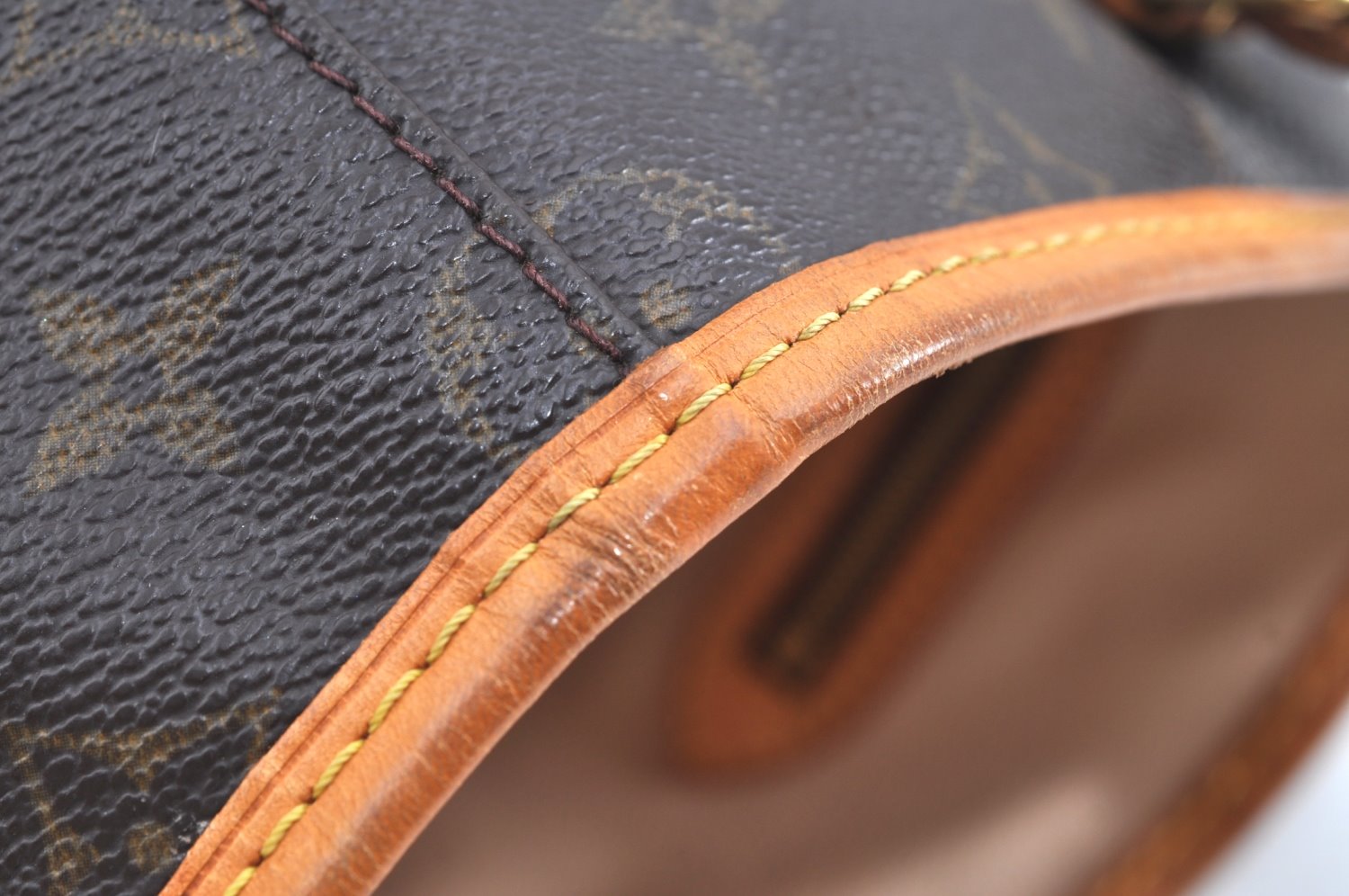 Authentic Louis Vuitton Monogram Bucket GM Shoulder Tote Bag M42236 LV K7675