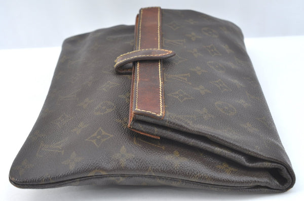 Auth Louis Vuitton Monogram Pochette Pliante Clutch Hand Bag Old Model LV K7681