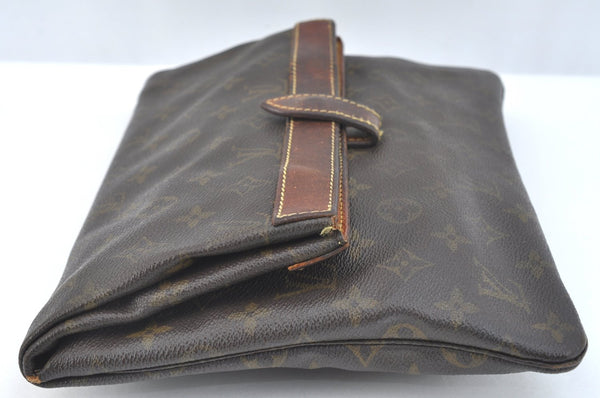 Auth Louis Vuitton Monogram Pochette Pliante Clutch Hand Bag Old Model LV K7681