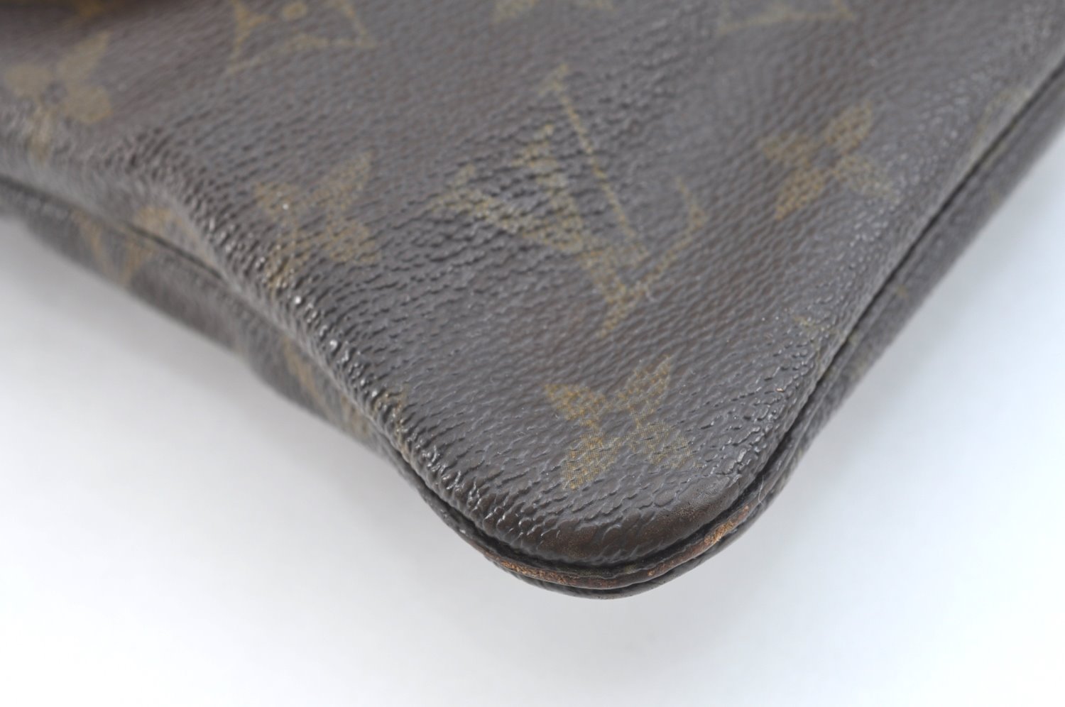 Auth Louis Vuitton Monogram Pochette Pliante Clutch Hand Bag Old Model LV K7681