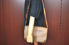Authentic GUCCI Vintage Shoulder Cross Body Bag Purse Canvas Leather Beige K7685
