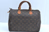 Authentic Louis Vuitton Monogram Speedy 30 Hand Boston Bag M41526 LV K7689