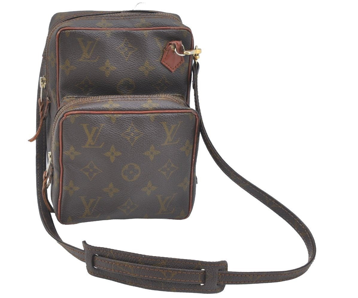 Authentic Louis Vuitton Monogram Amazone Shoulder Cross Bag Old Model Junk K7692