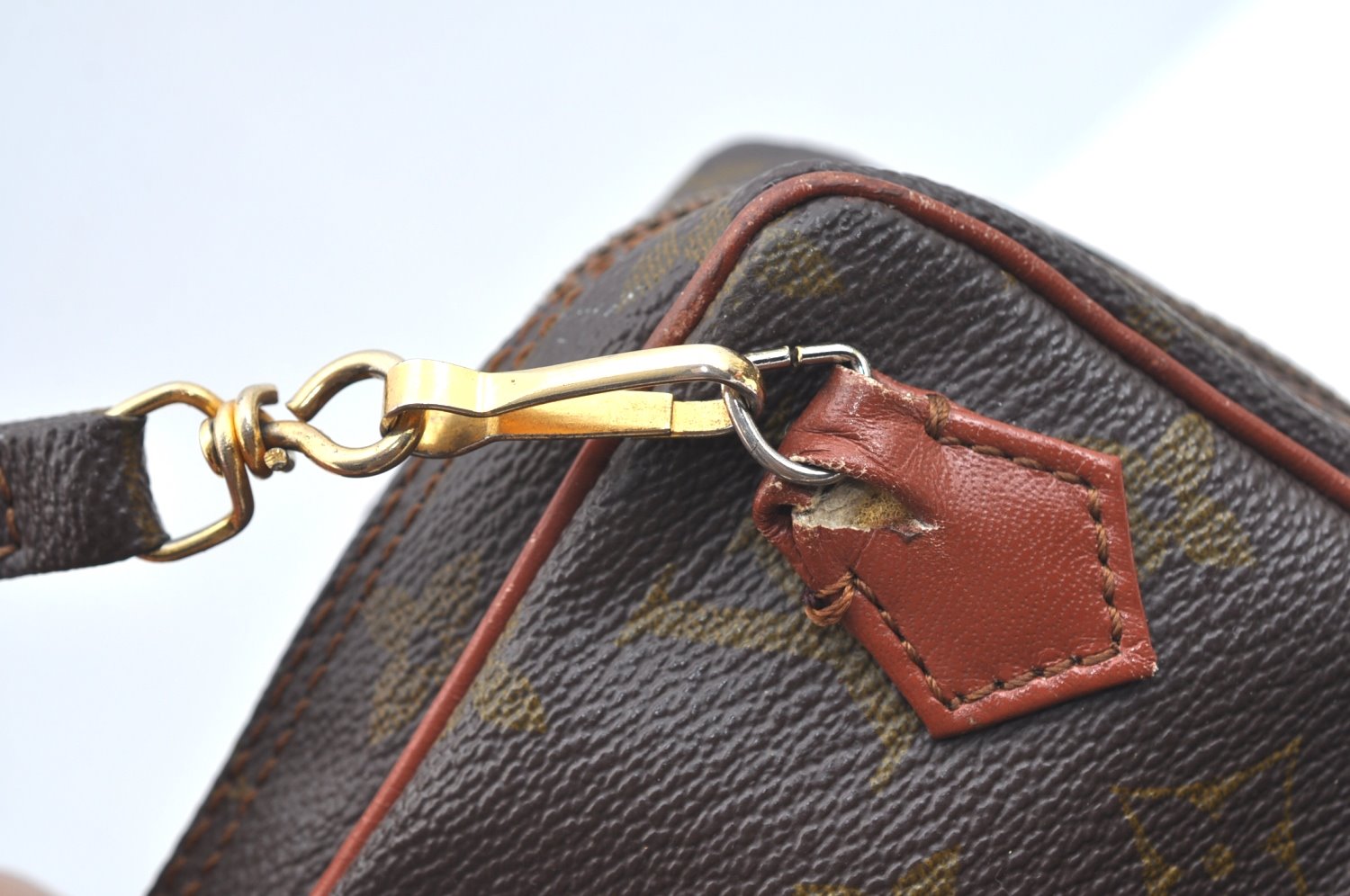 Authentic Louis Vuitton Monogram Amazone Shoulder Cross Bag Old Model Junk K7692