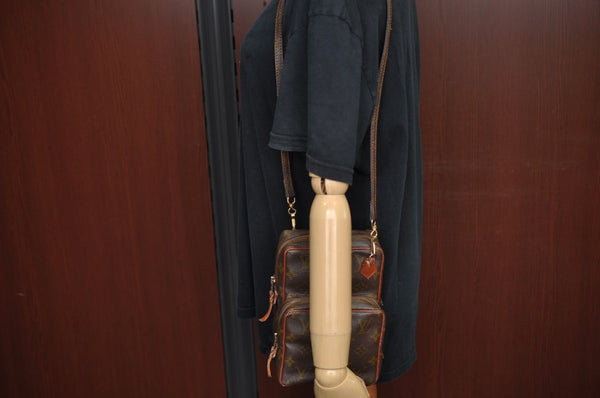 Authentic Louis Vuitton Monogram Amazone Shoulder Cross Bag Old Model Junk K7692