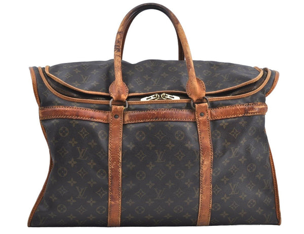 Authentic Louis Vuitton Monogram Sac Chaussures 55 Boston Bag Old Model LV K7696