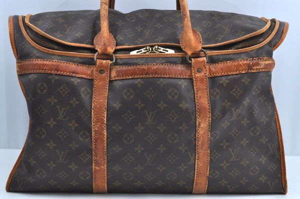 Authentic Louis Vuitton Monogram Sac Chaussures 55 Boston Bag Old Model LV K7696