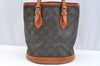 Authentic Louis Vuitton Monogram Bucket PM Shoulder Tote Bag Old Model LV K7698