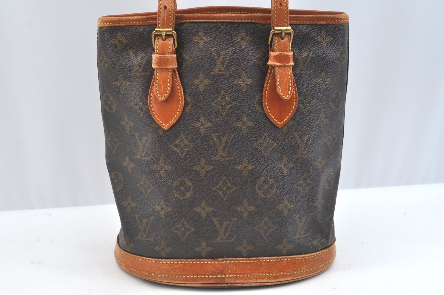 Authentic Louis Vuitton Monogram Bucket PM Shoulder Tote Bag Old Model LV K7698