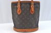 Authentic Louis Vuitton Monogram Bucket PM Shoulder Tote Bag Old Model LV K7698