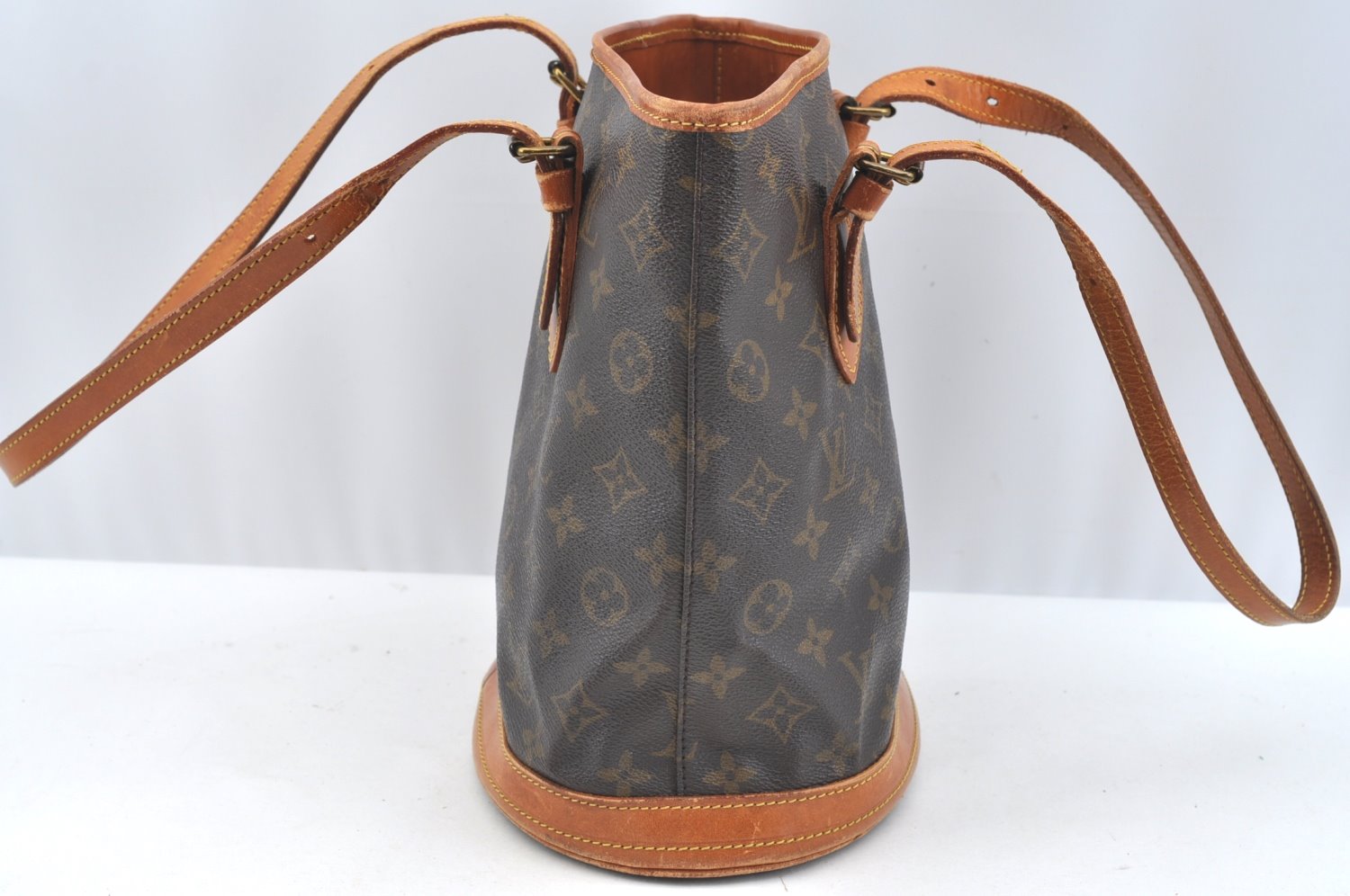 Authentic Louis Vuitton Monogram Bucket PM Shoulder Tote Bag Old Model LV K7698