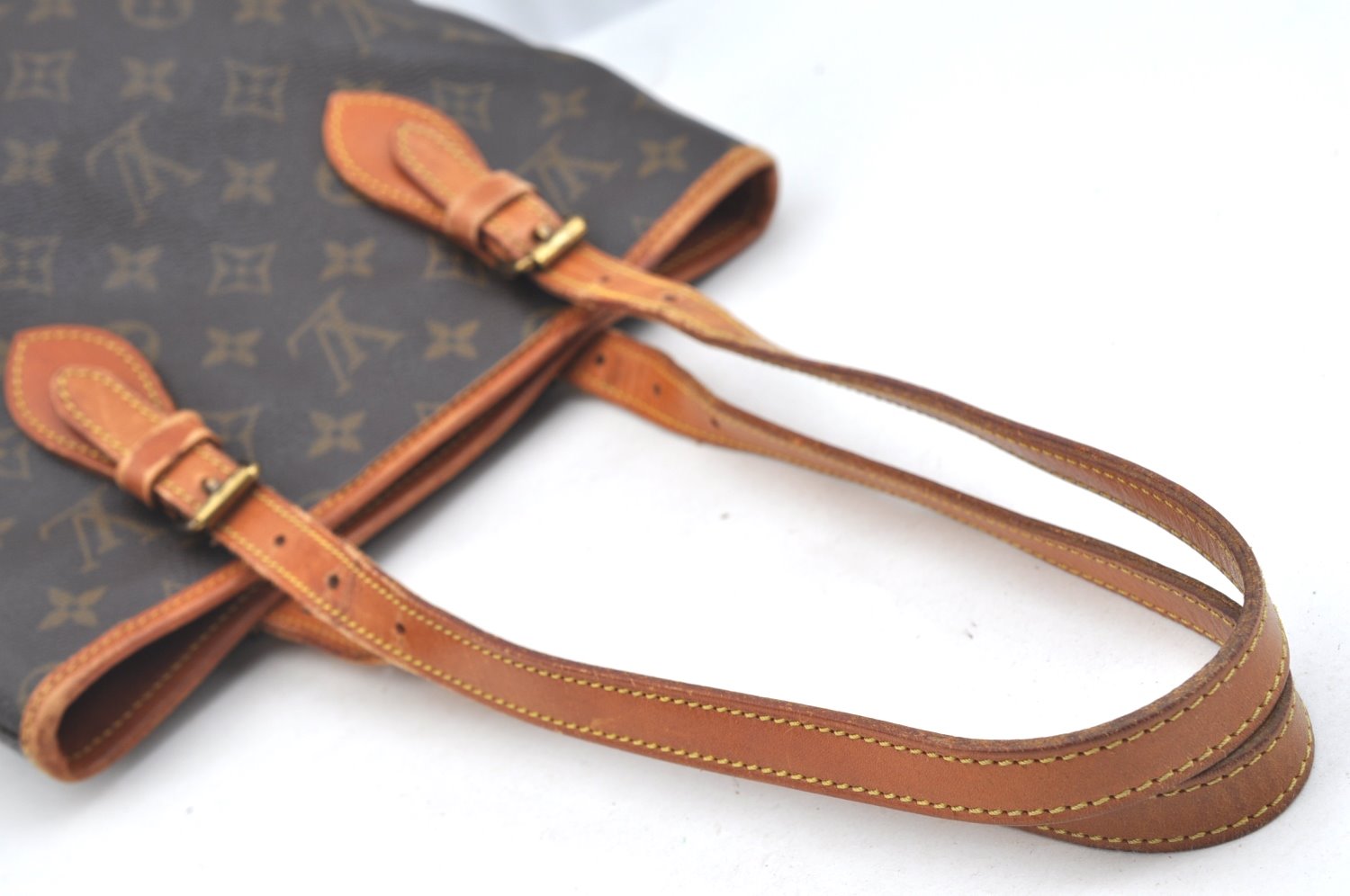 Authentic Louis Vuitton Monogram Bucket PM Shoulder Tote Bag Old Model LV K7698