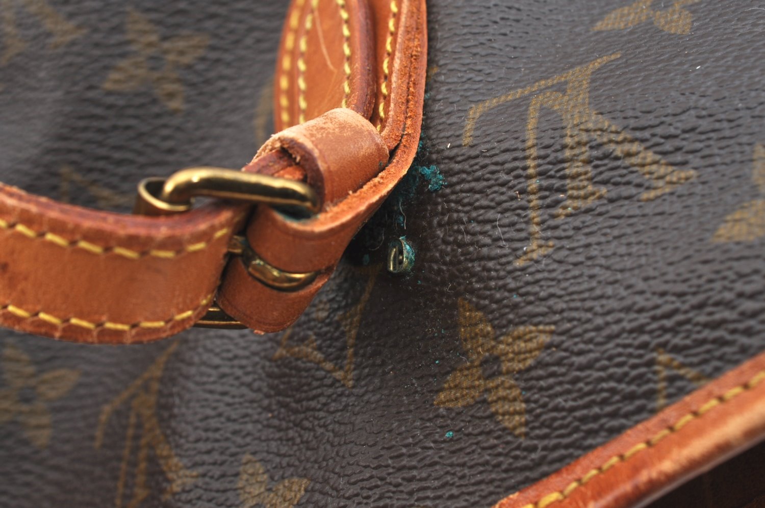 Authentic Louis Vuitton Monogram Bucket PM Shoulder Tote Bag Old Model LV K7698