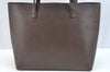 Authentic GUCCI Vintage Shoulder Tote Bag Leather Purse Brown K7699