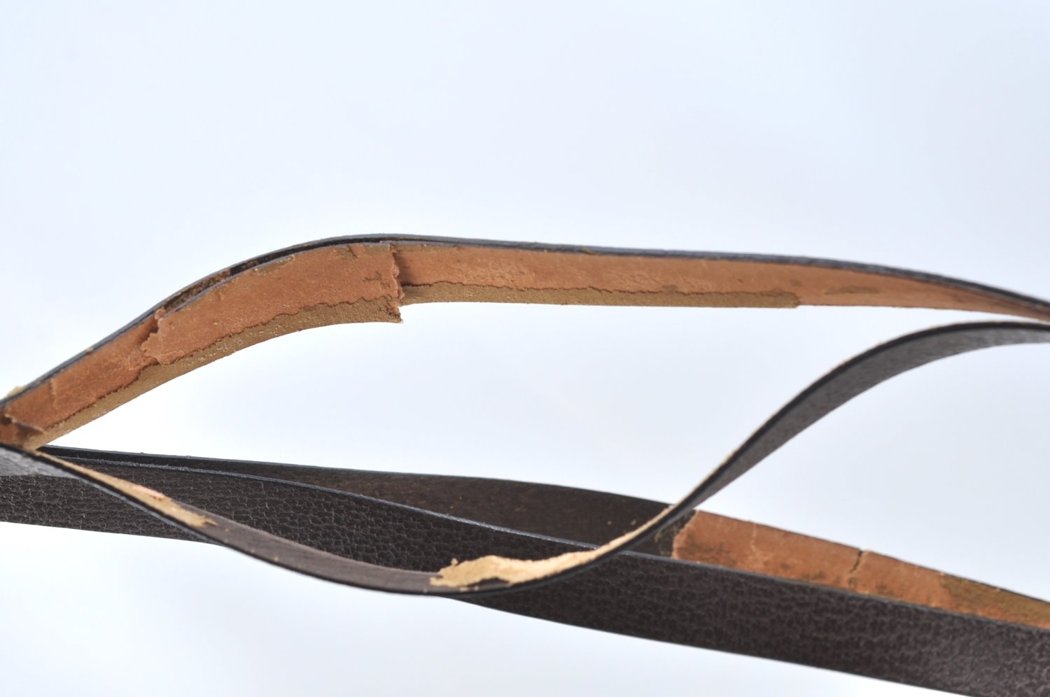 Authentic GUCCI Vintage Shoulder Tote Bag Leather Purse Brown K7699