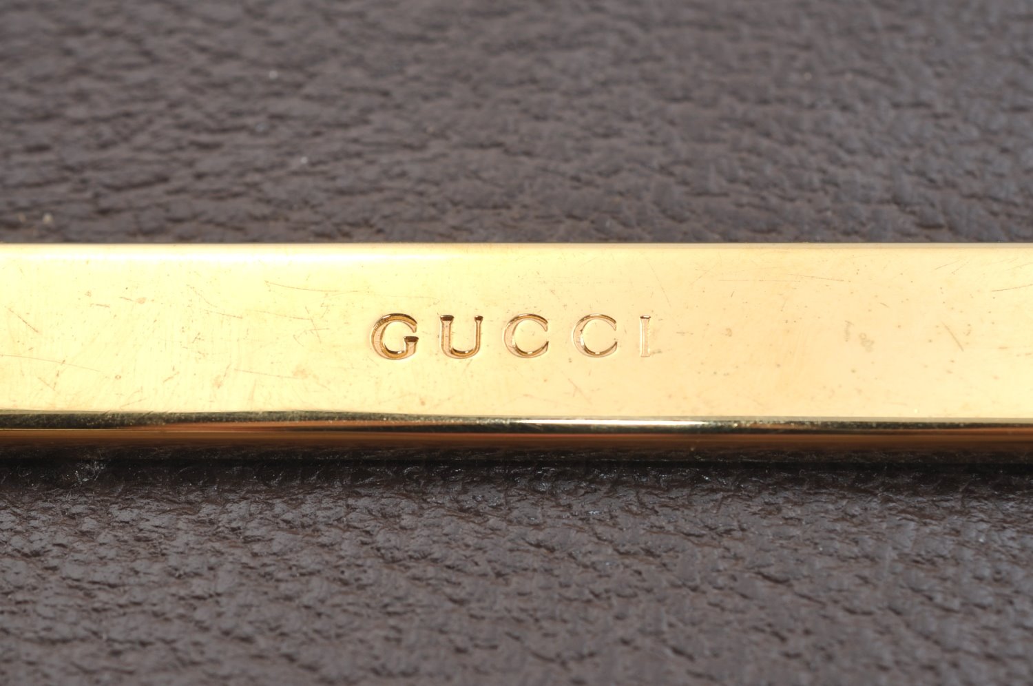 Authentic GUCCI Vintage Shoulder Tote Bag Leather Purse Brown K7699