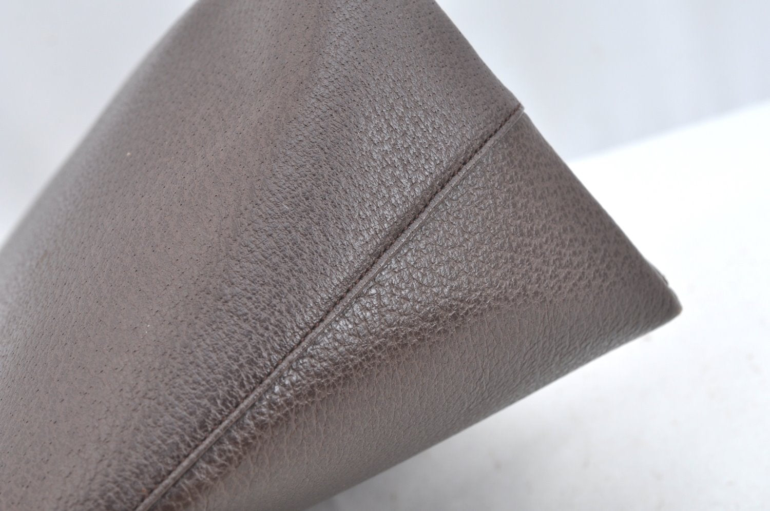 Authentic GUCCI Vintage Shoulder Tote Bag Leather Purse Brown K7699