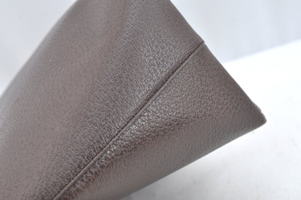 Authentic GUCCI Vintage Shoulder Tote Bag Leather Purse Brown K7699