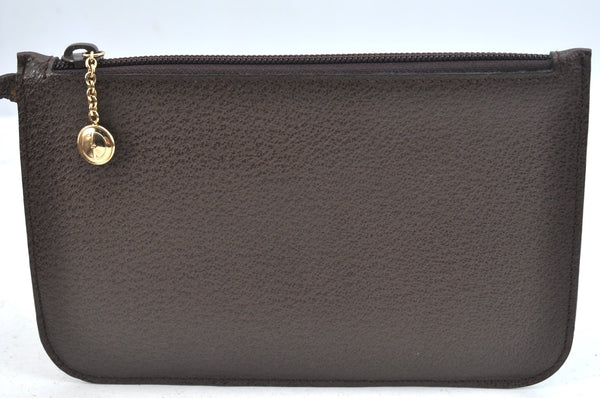 Authentic GUCCI Vintage Shoulder Tote Bag Leather Purse Brown K7699