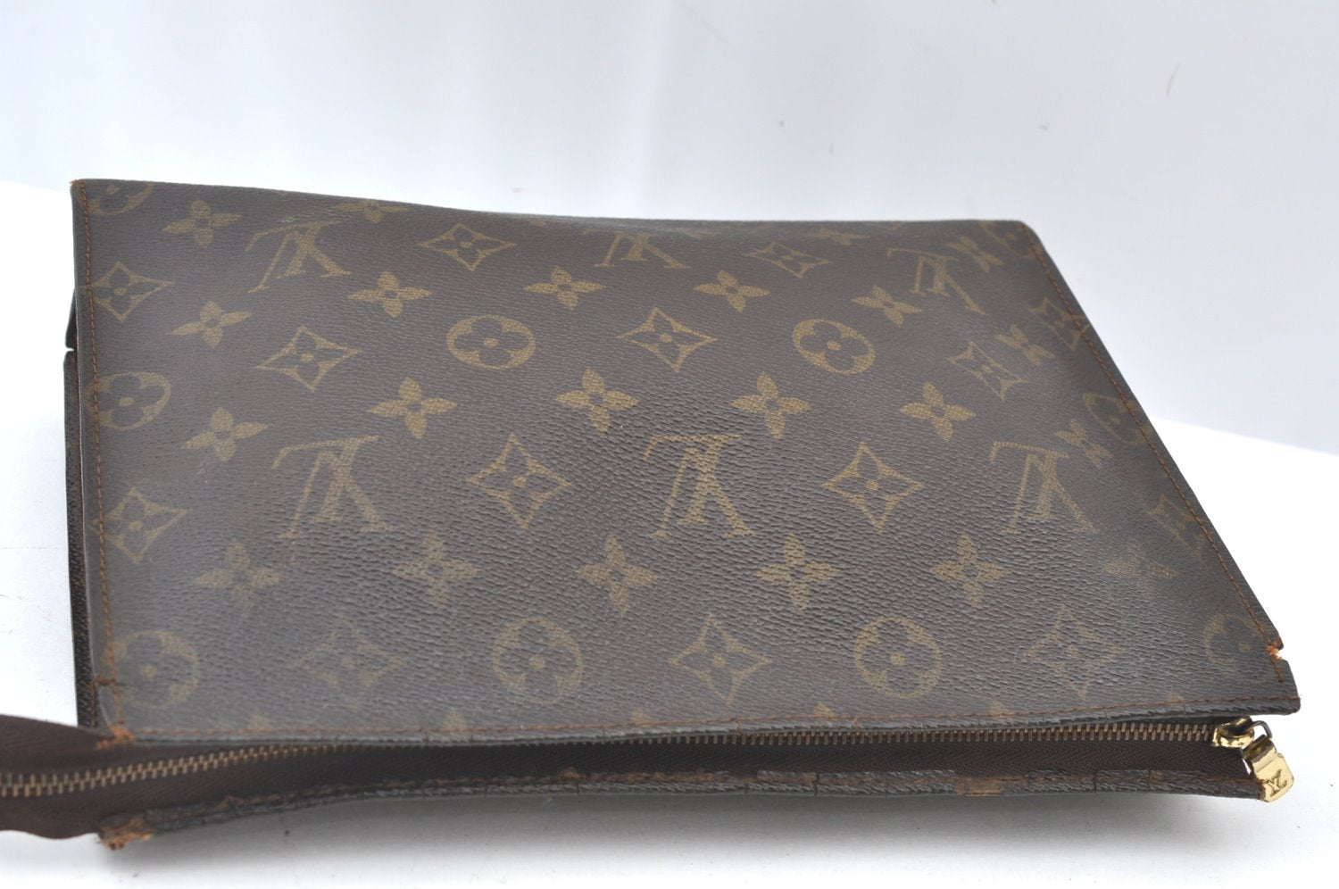 Auth Louis Vuitton Monogram Poche Toilette 26 Cosmetics Pouch Old Model LV K7702