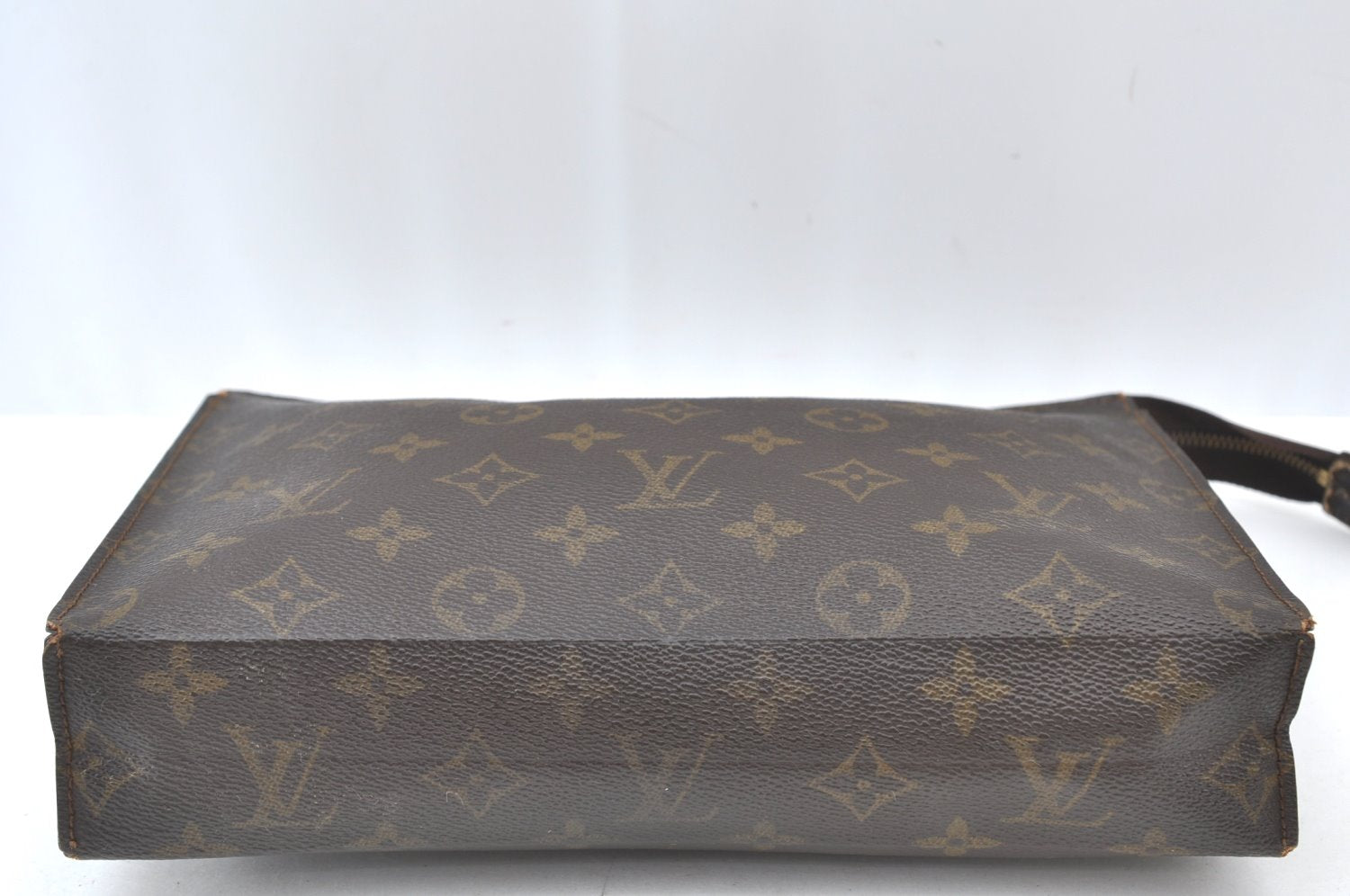 Auth Louis Vuitton Monogram Poche Toilette 26 Cosmetics Pouch Old Model LV K7702