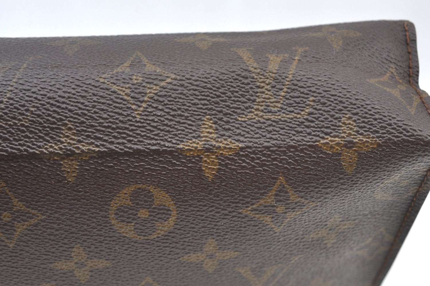 Auth Louis Vuitton Monogram Poche Toilette 26 Cosmetics Pouch Old Model LV K7702