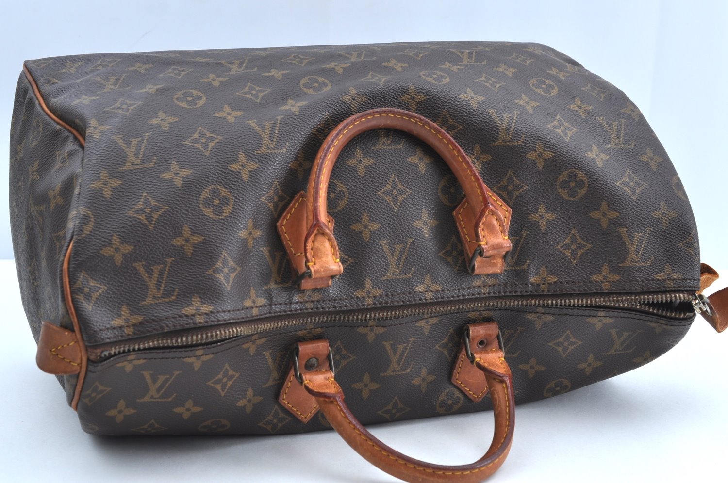 Authentic Louis Vuitton Monogram Speedy 40 Hand Boston Bag M41522 LV Junk K7705