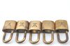 Authentic Louis Vuitton Padlock Gold 10Set LV K7706