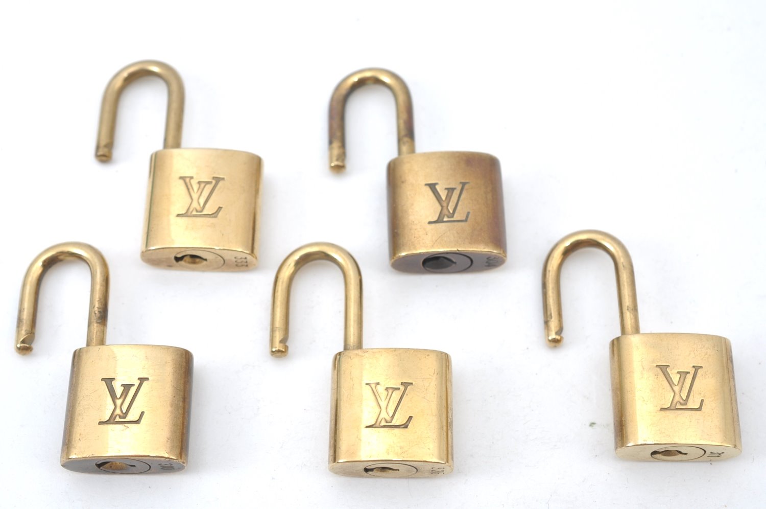 Authentic Louis Vuitton Padlock Gold 10Set LV K7707