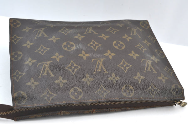 Auth Louis Vuitton Monogram Poche Toilette 26 Cosmetics Pouch Old Model LV K7712