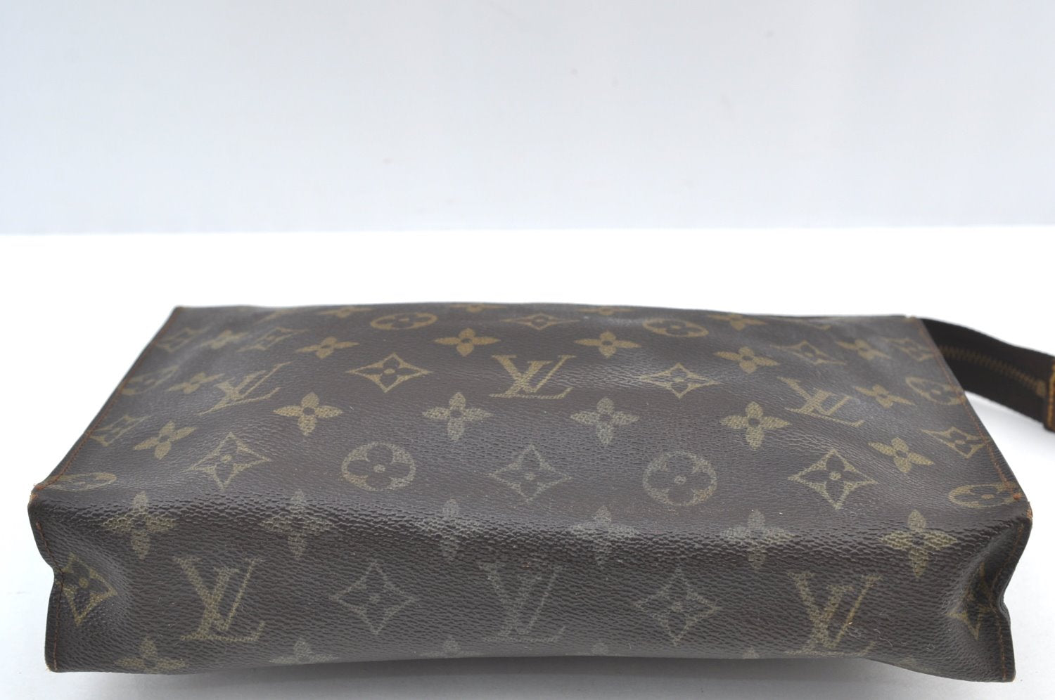 Auth Louis Vuitton Monogram Poche Toilette 26 Cosmetics Pouch Old Model LV K7712