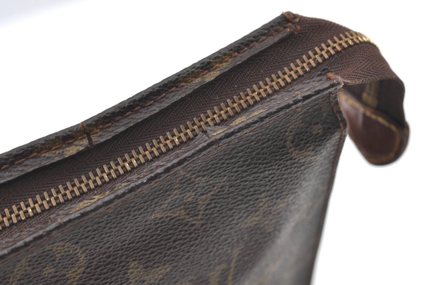 Auth Louis Vuitton Monogram Poche Toilette 26 Cosmetics Pouch Old Model LV K7712