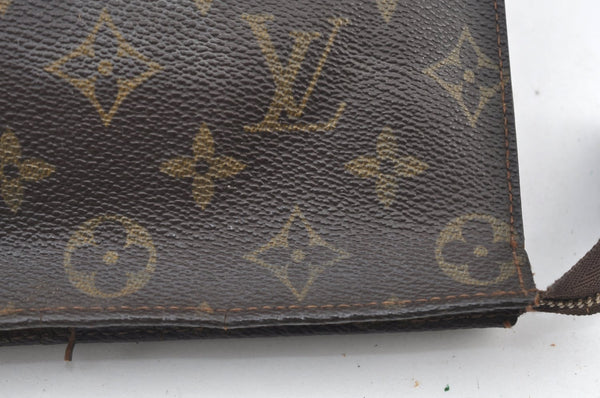 Auth Louis Vuitton Monogram Poche Toilette 26 Cosmetics Pouch Old Model LV K7712